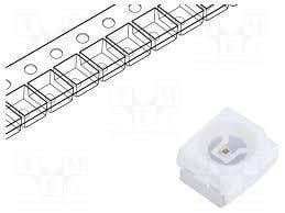 25 ADET -  SMD LED YEŞİL 0805 80-100MCD 2.0V-2.1V 572-574NM HS-0805YGC