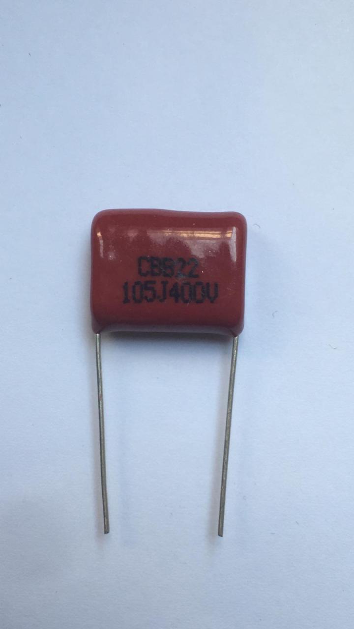 1UF 400V - (2G105K)   RM:15   METALIZE DAMLA POLYESTER FİLM KONDANSATÖR