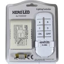 HERO LED 4X1000W  4LÜ AVİZE KUMANDASI WIRELESS REMOTE CONTROL SWITCH