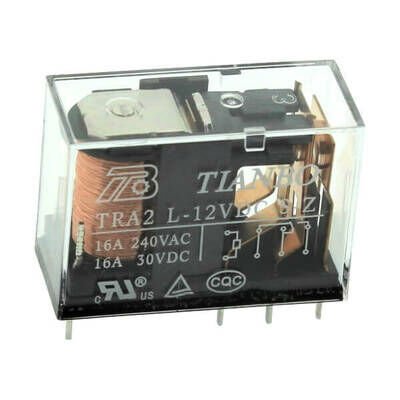 TRA2-L-12VDC-S-Z(2)   16A 12VDC 1FormC PCB TYPE   Tianbo Röle