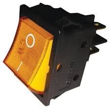 GENİŞ IŞIKLI ANAHTAR SARI 4PİN 10 AMPER