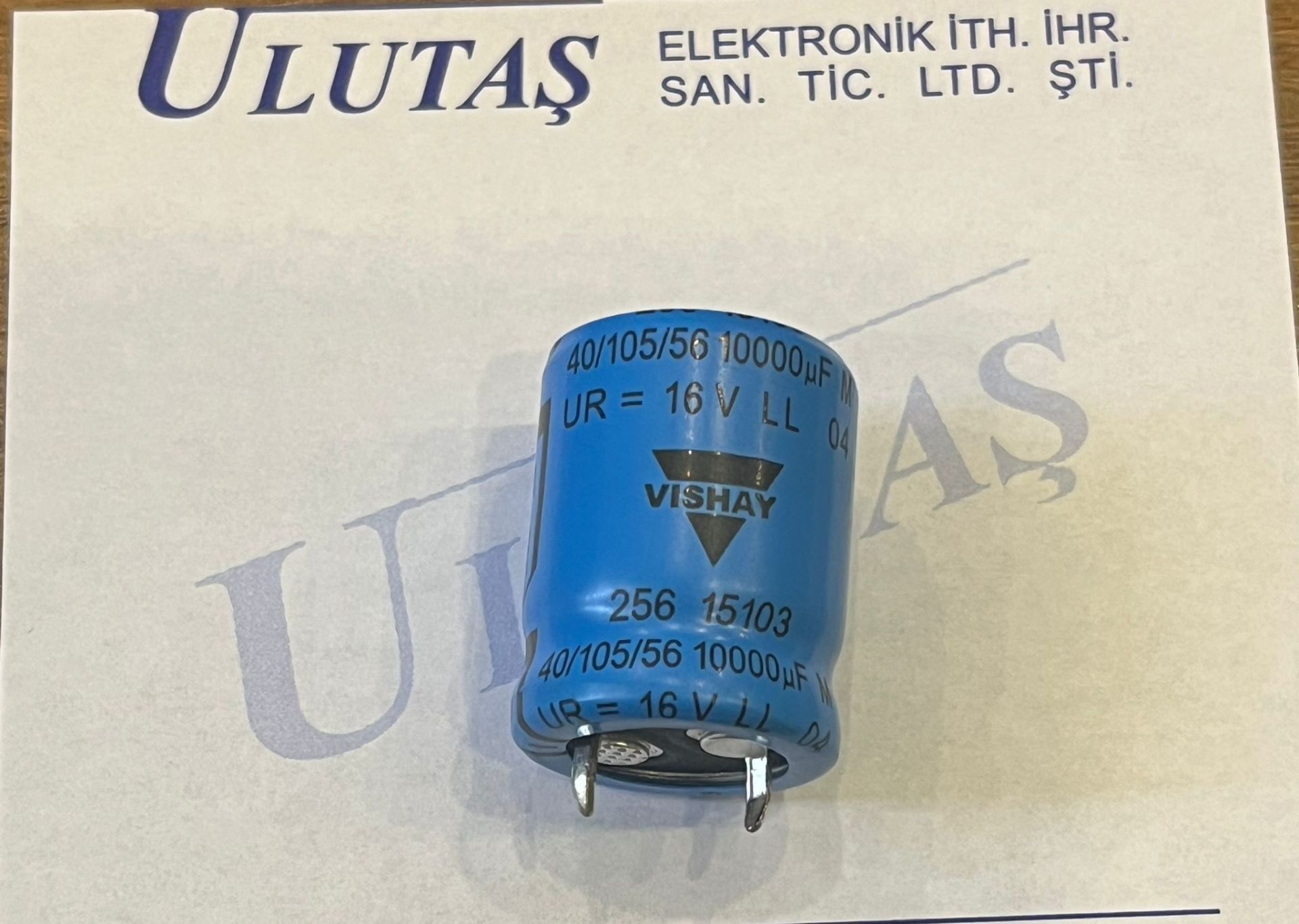 10000UF  16V  105C  20X25 ALÜMİNYUM SNAP KONDANSATÖR