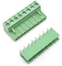 8Lİ 5.08MM 180°C TAKIM YEŞİL GEÇMELİ KLEMENS