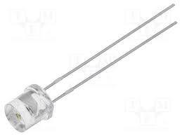 10 ADET - 5MM LED MAVİ FLAT ŞEFFAF