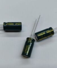 25 ADET -  1000UF 16V 105C 8X16   ELEKTROLİTİK ALÜMİNYUM KONDANSATÖR - ONLİNE ÖZEL FİYAT