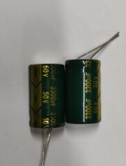 10 ADET -  3300UF 50V 105C 18X35   ELEKTROLİTİK ALÜMİNYUM KONDANSATÖR - ONLİNE ÖZEL FİYAT