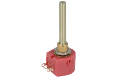 WX118-10K 1W TEK TURLU TELLİ KIRMIZI POTANSİYOMETRE