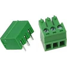 3LÜ 3.81MM 90°C TAKIM YEŞİL GEÇMELİ KLEMENS