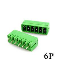 6LI 3.81MM 180°C TAKIM YEŞİL GEÇMELİ KLEMENS