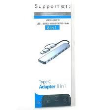 Support BC1.2 TYPE-C 8 in 1 Adaptör