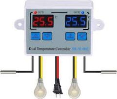 XK-W1008 DC 220V 1500W İkili Dijital Sıcaklık Kontrollü Termostat