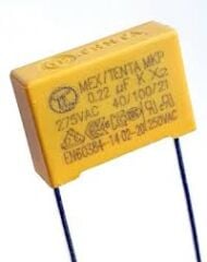 220NF 275VAC   - (0.22UF 275VAC)  X2 MKP  RM:22.5MM   POLYESTER KONDANSATÖR