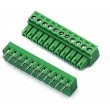 11Lİ 3.81MM 90°C TAKIM YEŞİL GEÇMELİ KLEMENS