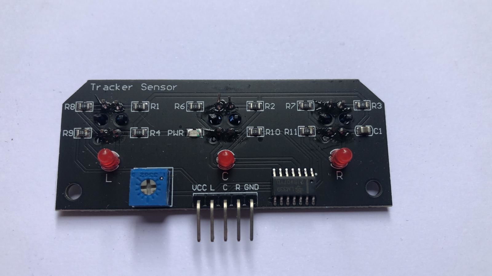 3'LÜ ÇİZGİ İZLEYEN SENSÖR MODÜL KARTI - TCRT5000
