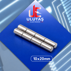 10x20mm Neodyum Güçlü Mıknatıs - Neodim Magnet