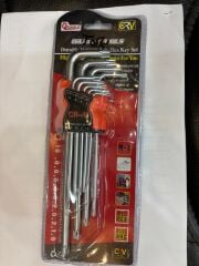 TK Tools Uzun Tork Başlı Allen Anahtar Seti (9 Parça)