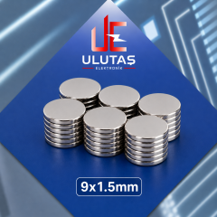 9x1.5mm Neodyum Güçlü Mıknatıs - Neodim Magnet