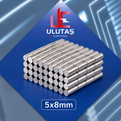 5x8mm Neodyum Güçlü Mıknatıs - Neodim Magnet