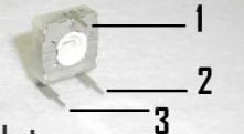 10K 3 KADEMELİ TRİMPOT 3 BACAKLI ACP SPAİN ŞEFFAF RENKLİ (14X14X6MM) BAYMAK KOMBİ KARTI KADEMELİ POT