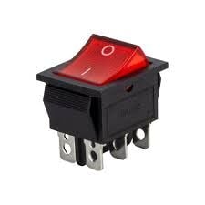 5 ADET -  GENİŞ IŞIKLI ANAHTAR KIRMIZI 6PİN