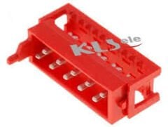 L-KLS1-204E-10-R MICRO MATCH FREE KONNEKTÖR 10 PİN (2X5) 2.54MM ERKEK KIRMIZI KONNEKTÖR