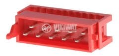 DS1015-01-10R6 MICRO MATCH KONNEKTÖR FREE 10 PİN (2X5) 2.54MM ERKEK KIRMIZI KONNEKTÖR