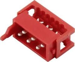 DS1015-01-04R6 MICRO MATCH KONNEKTÖR FREE 4 PİN (2X2)2.54MM ERKEK KIRMIZI KONNEKTÖR