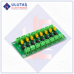 PC817 8 Kanal Optokuplör İzolasyon Modülü