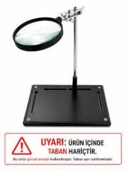 ZD-11P Tabansız  3X OD90MM Büyüteçli Yardımcı El - Mercek Aparatı