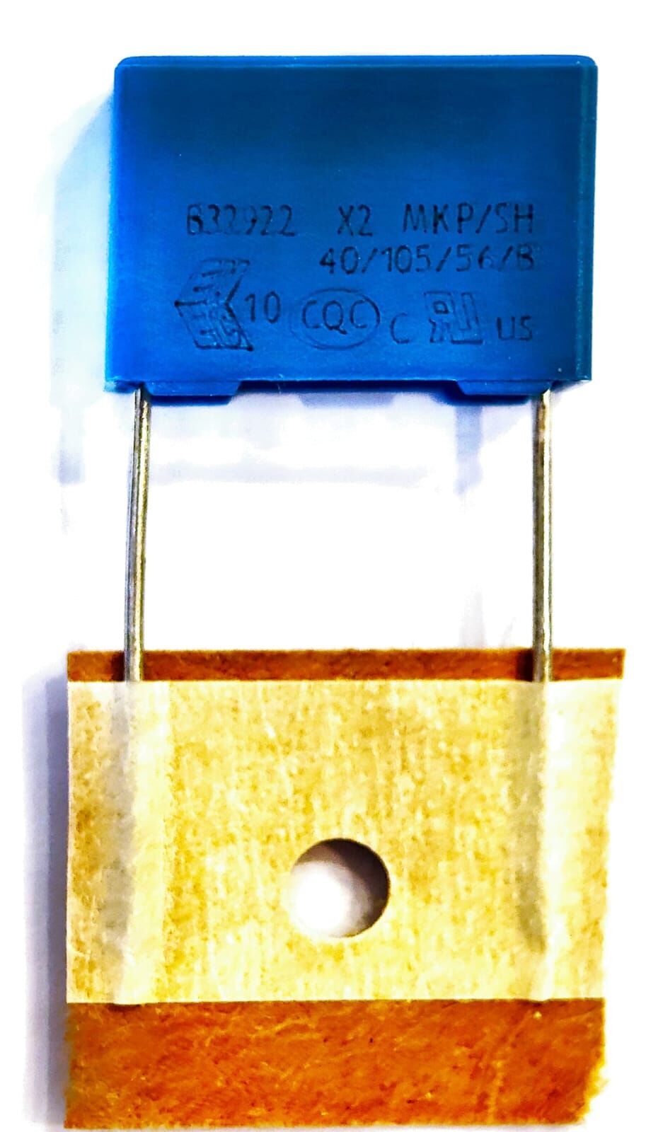 25 ADET -  EPCOS -  MKP-X2-0.22UF/305V-224K-P15-TB (220NF 305VAC) POLYESTER KONDANSATÖR