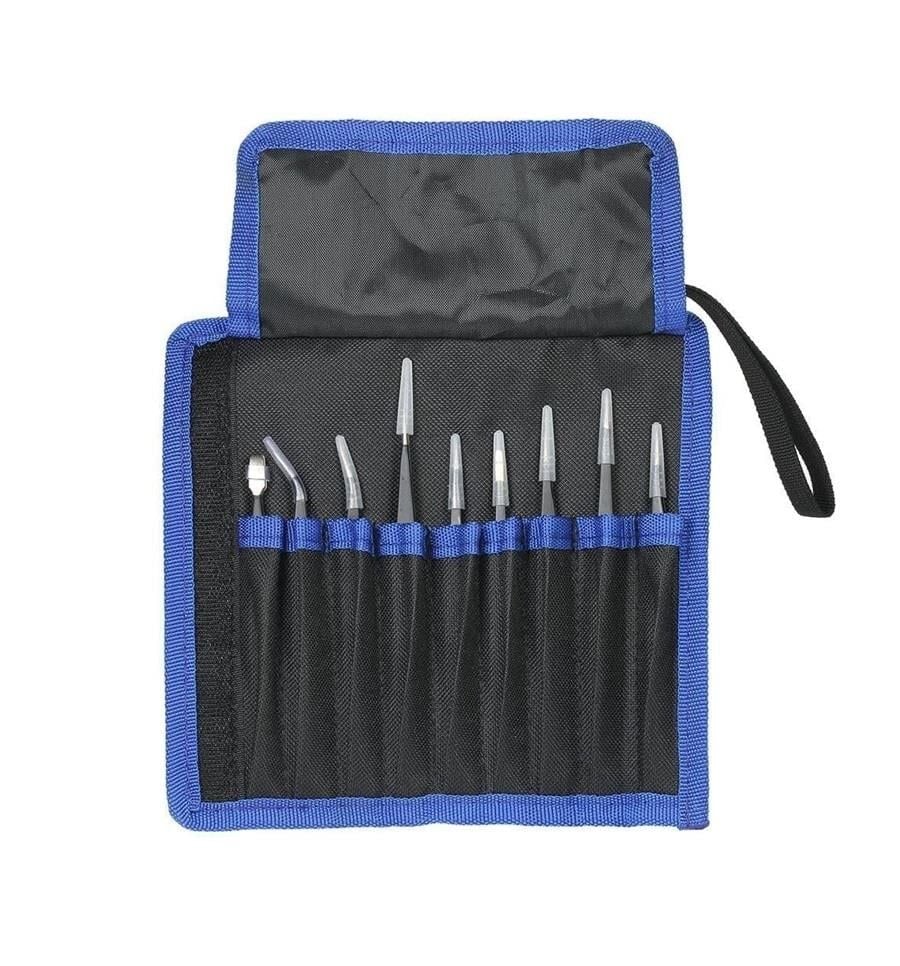 9'Lu Antistatik Hassas Paslanmaz ESD Cımbız Seti