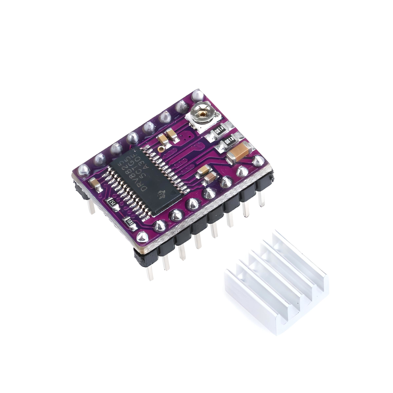 DRV8825 STEP MOTOR SÜRÜCÜ MODÜLÜ + ALÜMİNYUM SOĞUTUCU- ONLİNE OZEL FİYAT