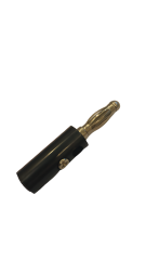 5 ADET -  SİYAH 4MM BANANA ERKEK KONNEKTÖR SİLİKONLU JACK FİŞ