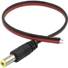 5 ADET -  DC JACK 2.1MM  ERKEK KABLOLU