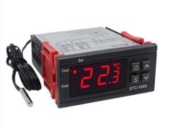 STC-1000 AC 110-220V 10A LCD Ekranlı NTC Sensörlü Termostat Sıcaklık Kontrol Modülü