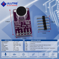MAX9814 Mikrofon Amplifikatör Yükselteç - Ses Algılama Sensörü