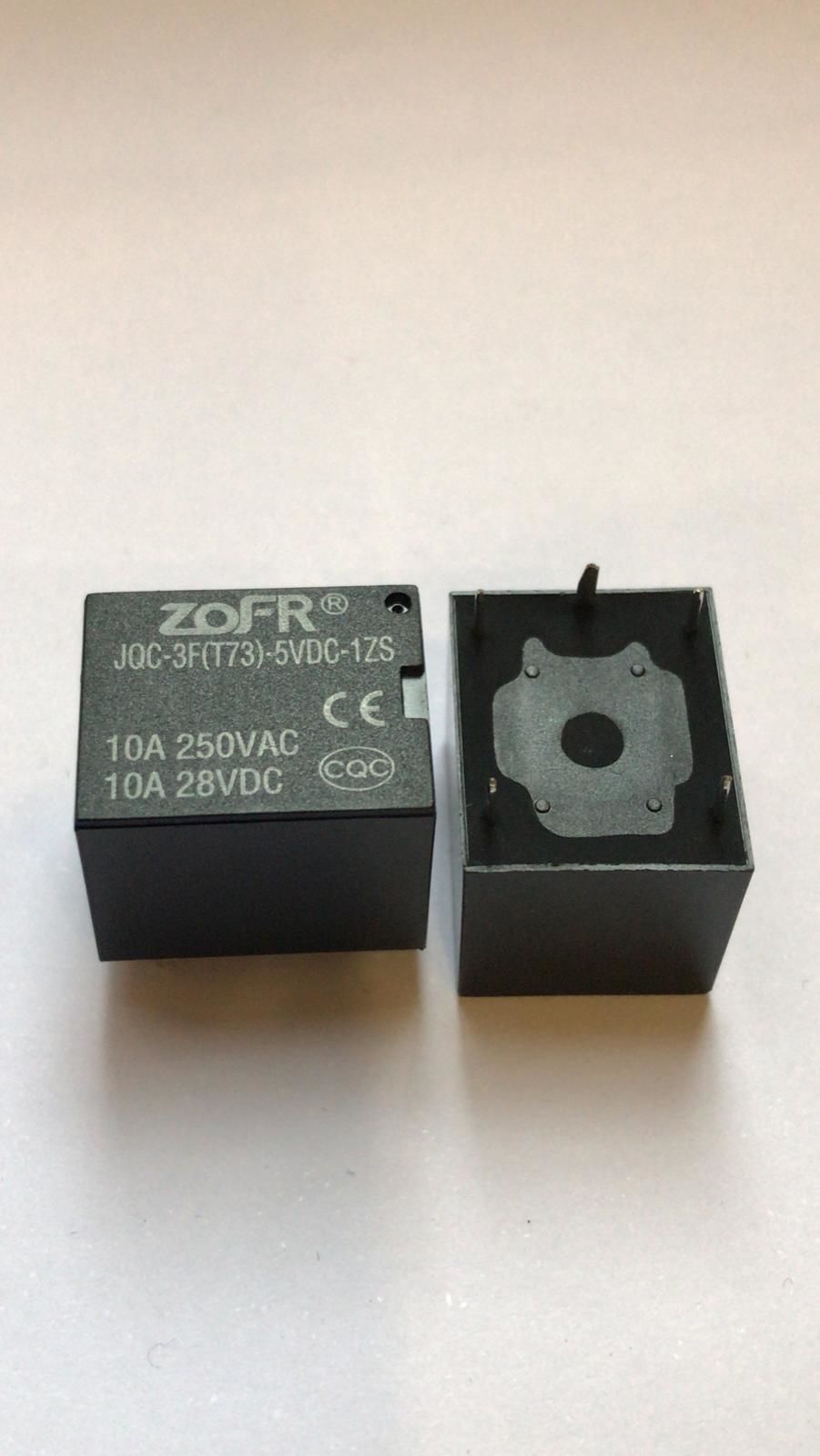JQC-3F(T73)-5VDC-1ZS   5V 10A   TEK KONTAK MİNYON SPOT RÖLE