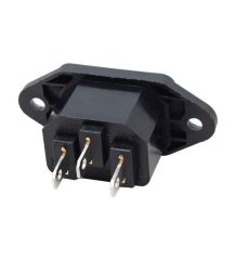 IC-212 Power Soket Erkek Şase Kulaklı