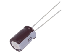 56UF 50V     ELEKTROLİTİK ALÜMİNYUM KONDANSATÖR