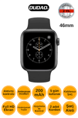 DUDAO W11 5.0 46MM AKILLI SAAT FULL HD EKRAN 200MAH BATARYA KABLOSUZ ŞARJ STRAP COLOR