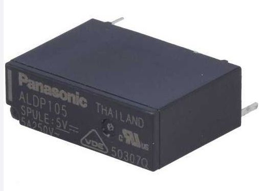 ALDP105 SPULE 5V 5A 250V 4 PİN KOMBİ ROLESİ PANASONİC