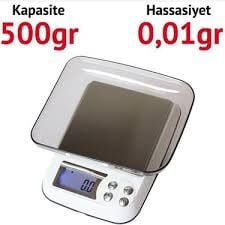DM.3 DIGITAL SCALE - DİJİTAL TARTI KEFELİ KUYUMCU LABORATUVAR TERAZİ 500GR 0.01GR