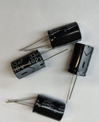 33UF 400V 105C ELEKTROLİTİK ALÜMİNYUM KONDANSATÖR