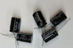 4700UF 10V 13X21 105C ELEKTROLİTİK ALÜMİNYUM KONDANSATÖR