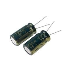 1500UF 35V 105C ELEKTROLİTİK ALÜMİNYUM KONDANSATÖR