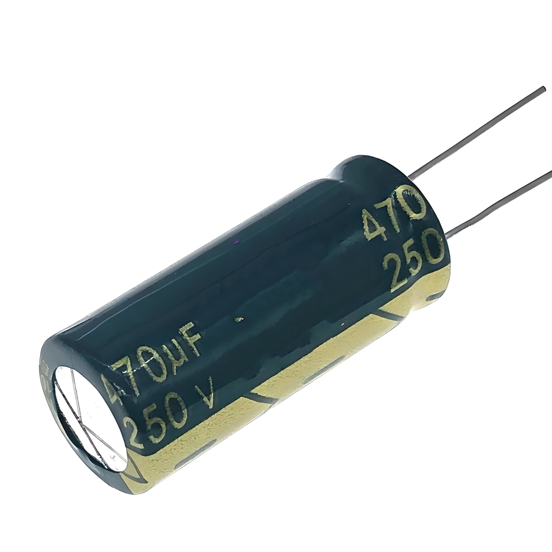 470UF 250V   105C 18X30  ALÜMİNYUM KONDANSATÖR