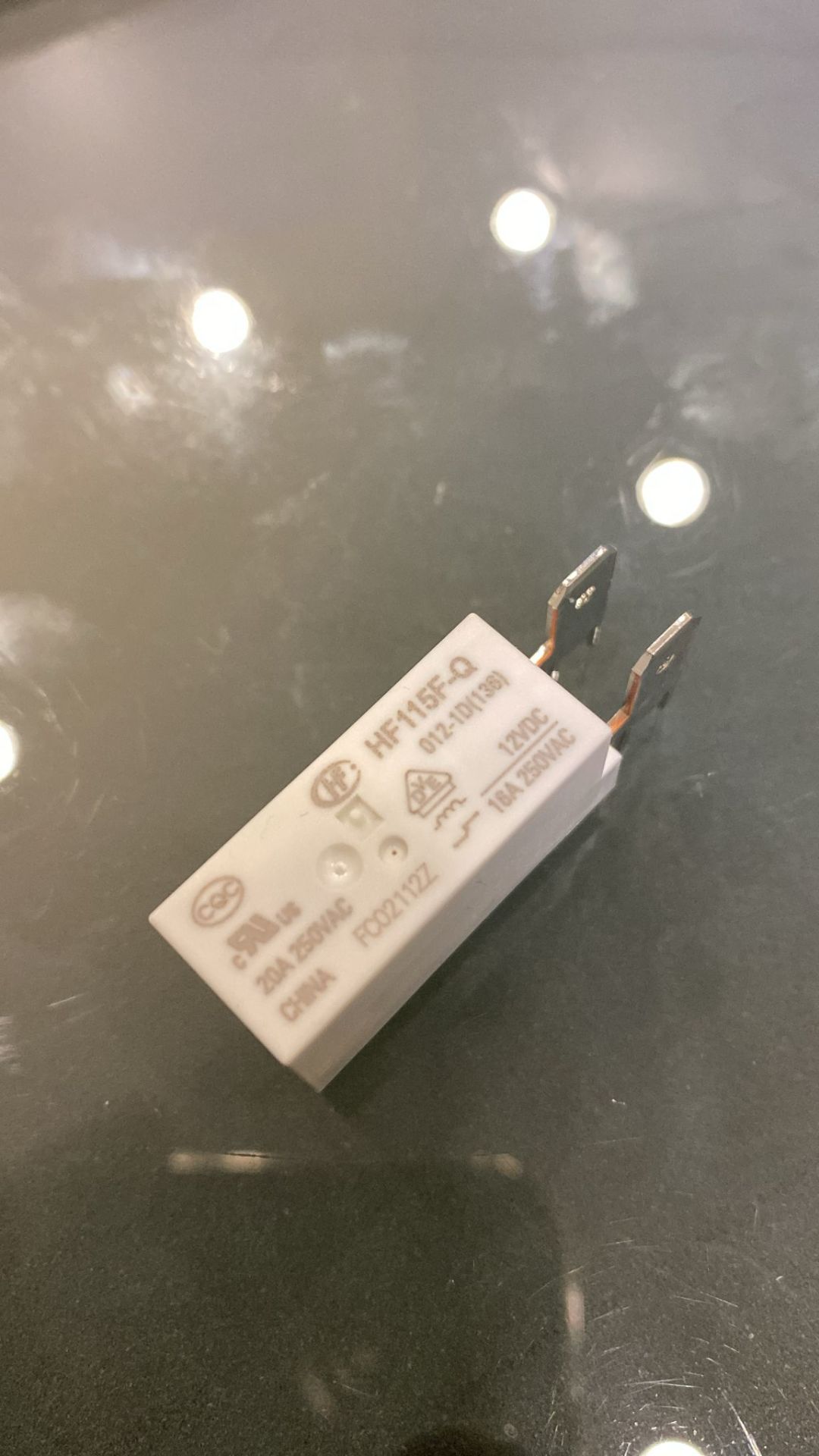 HF115F-Q 012-1D   12VDC 16A   1 FORM B    PALET AYAKLI RÖLE