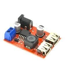 LM2596S ÇİFT USB DC DC 6-40V - 5V 3A  Voltaj Düşürücü Modül