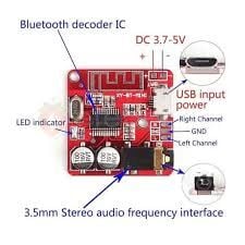 VHM-314 Bluetooth 5.0 Stereo Mp3 Ses Alıcı Modülü
