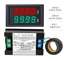 DL85-2042A   AC 100A  ÇİFT EKRAN  VOLTMETRE - AMPERMETRE